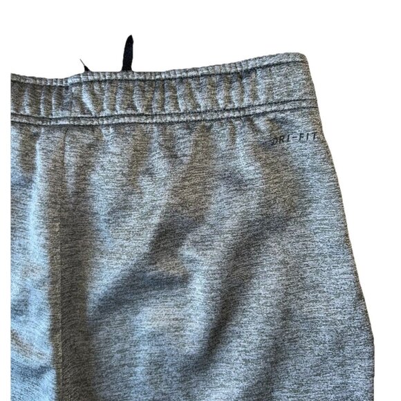 NIKE DRI-FIT Sweatpants Men's Size Medium Gray Fleece Taper Pocket Drawstring - Picture 6 of 6